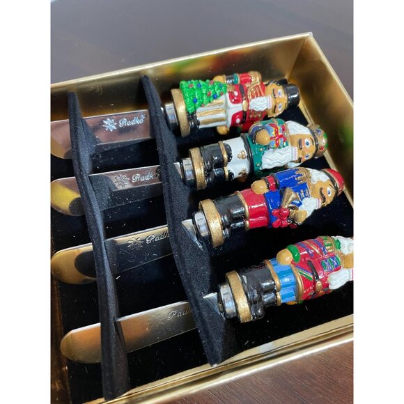 Vintage Christopher Radko Nutcracker Cheese Spreaders Set Of 4 - Picture 2 of 5